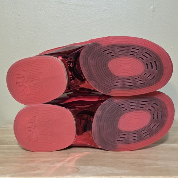 TYR TYRFORCE Elite Carbon Weightlifting Shoes Red Wood Heel Men's 8.5 Women's 10 - Picture 8 of 9